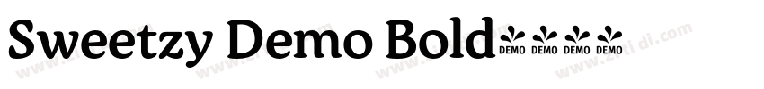 Sweetzy Demo Bold字体转换